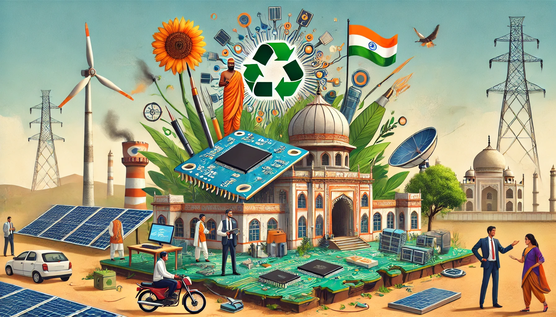 High-risk Sustainable electronics innovation in india